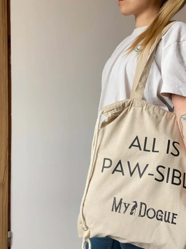 Worek ALL IS PAW-SIBLE 2w1 z bawełny z recyklingu - obrazek 2